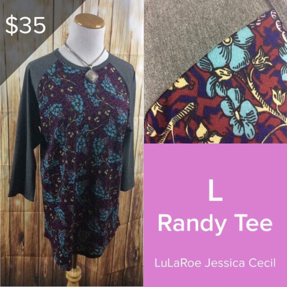 L LuLaRoe Randy Tee